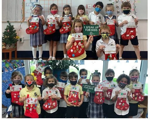 St. Vincent Ferrer School Kindergartners Send Sweet Stockings
