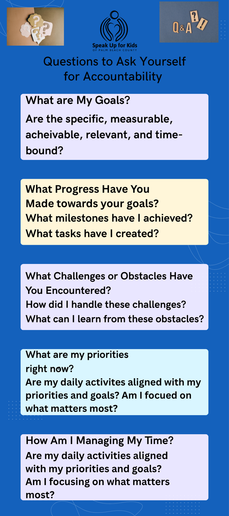 Speak Up for Kids - Questions to Ask Yourself for Accountability | Stay ...