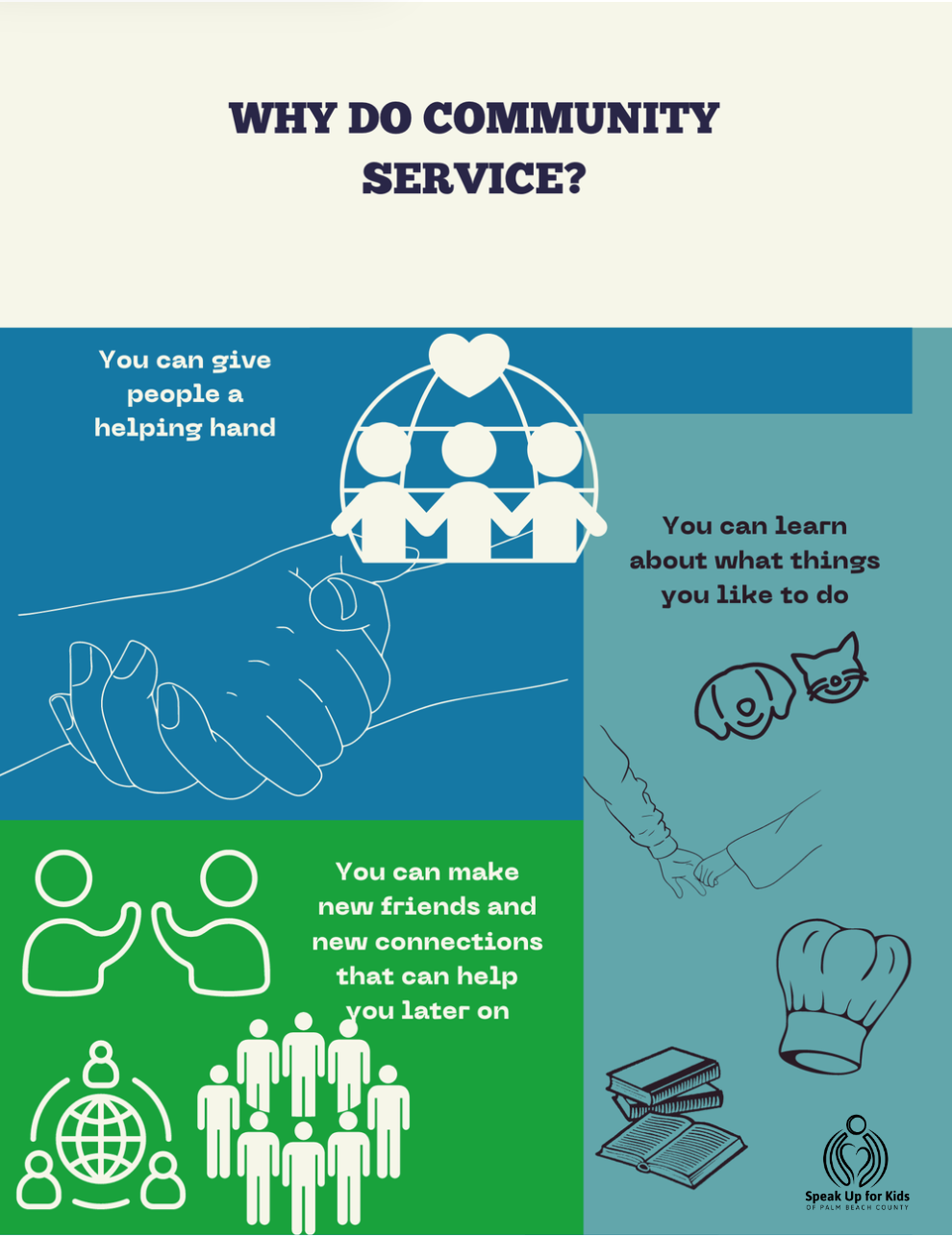 Common Community Service Examples Speak Up for Kids - What Is Community Service? Volunteer Hours ...