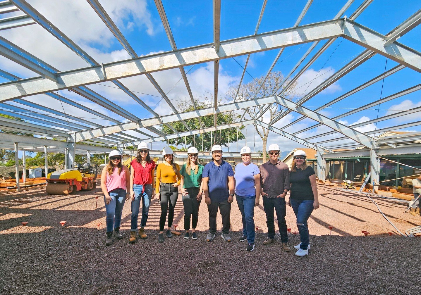 We are thrilled that construction has begun for the new multi-use space at @kanoelanielementaryschool ! To celebrate, our team showed up to the site visit this week in rainbow colors, paying tribute to the rainbow included in our design.

Once comple