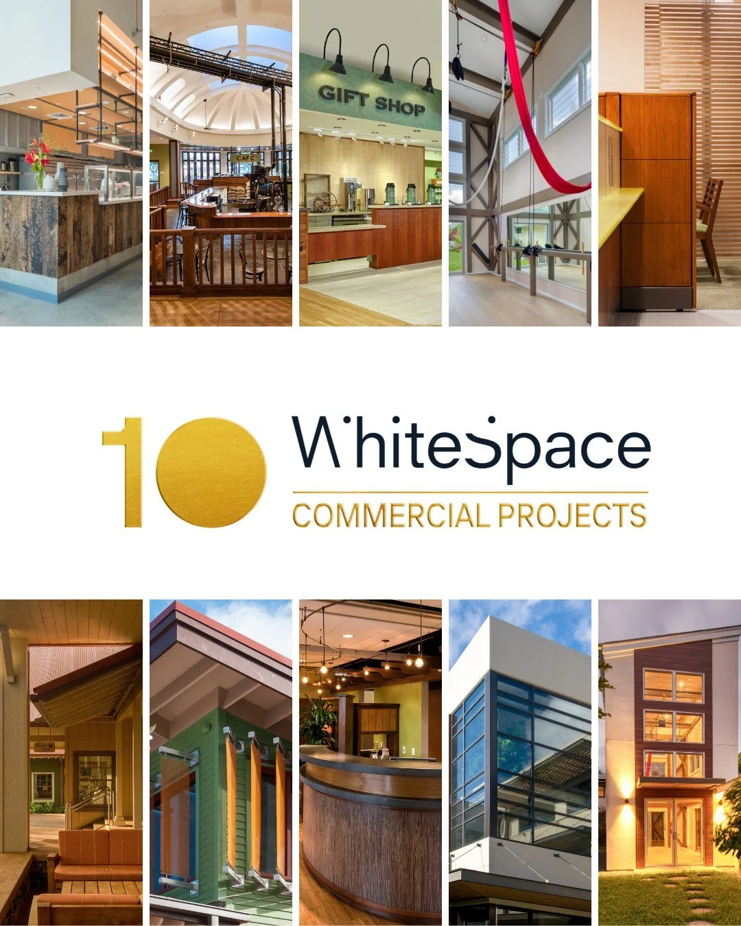 10 Years of designing for commercial architecture as WhiteSpace Architects. This is where design meets experience, function, and identity.

The former Honolulu Coffee Experience Center was an immersive flagship destination, where roasting, education,