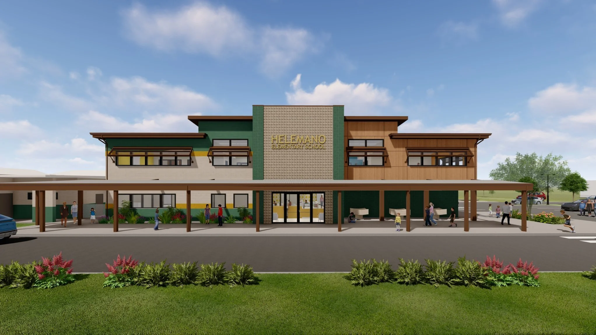 New 16 Million Multiuse Library Facility at Helemano Elementary