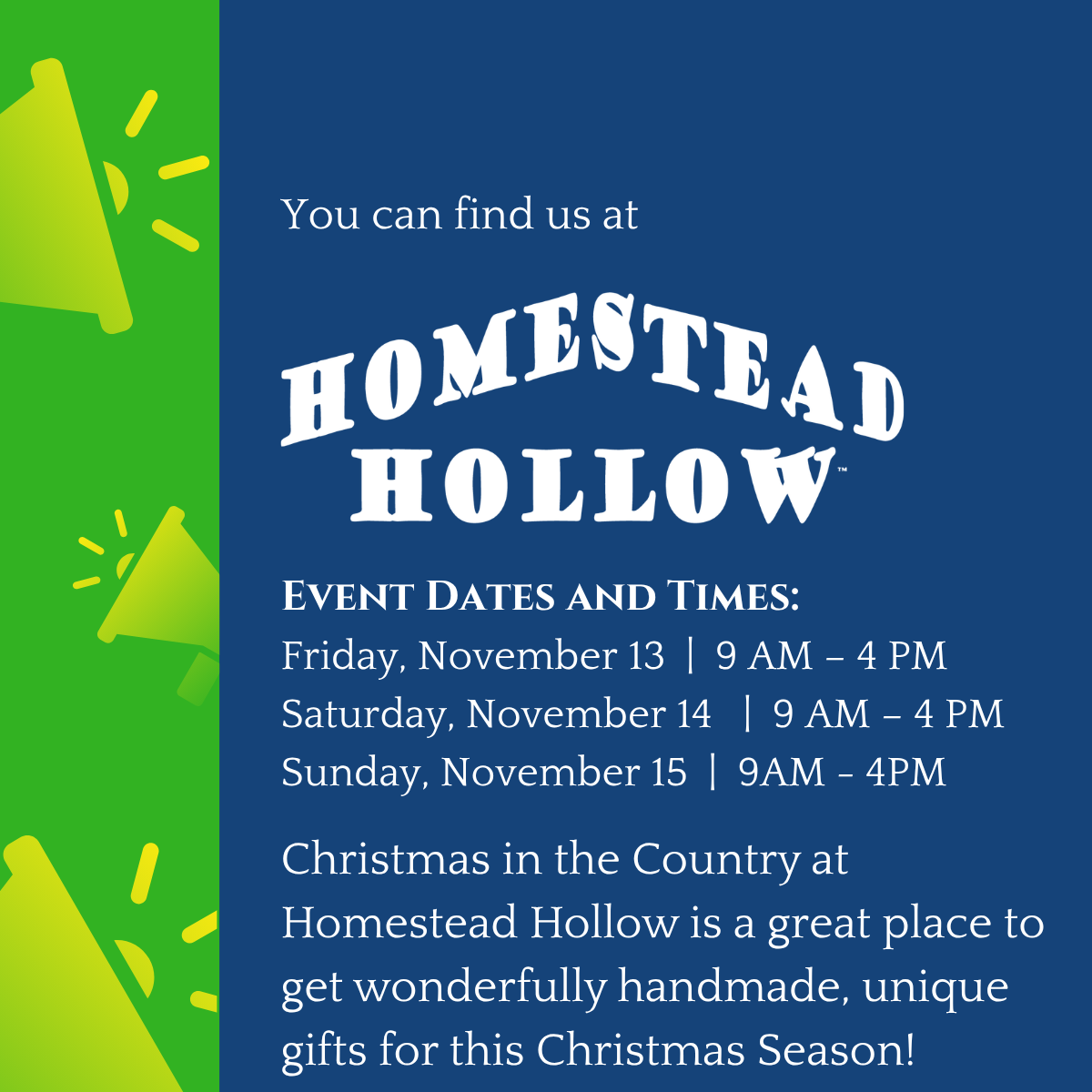 Homestead Hollow Christmas in the Country