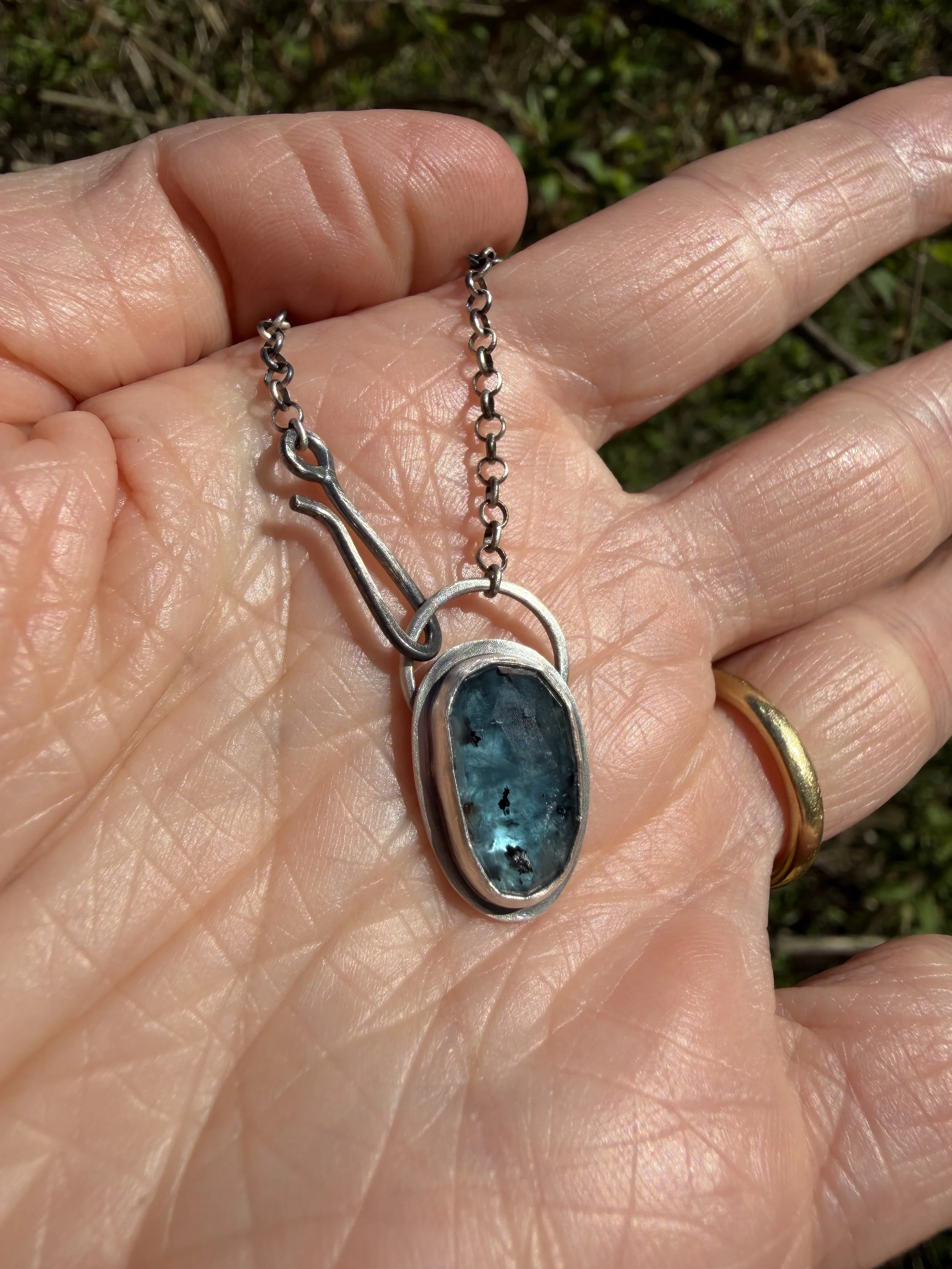 Moss Kyanite Necklace