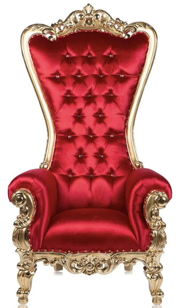 Red/Gold Throne Chair