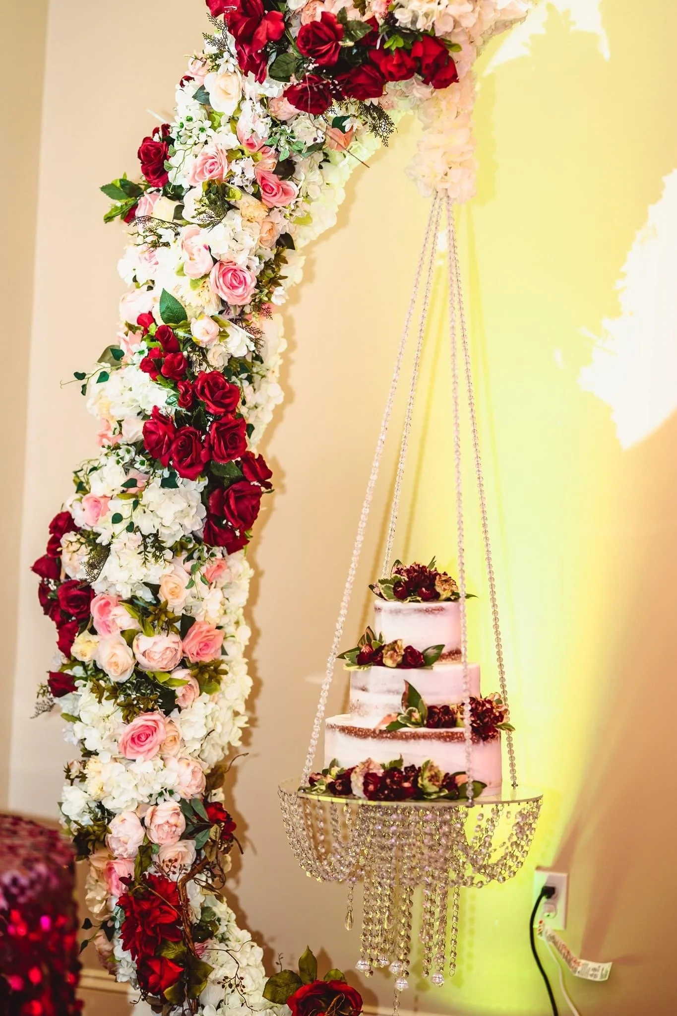 Floral Suspended Cake Stand