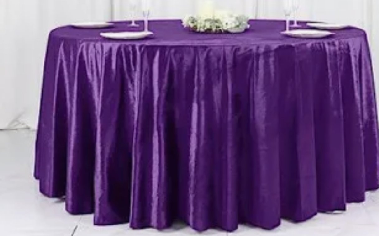 Royal Purple Velvet 120 inch