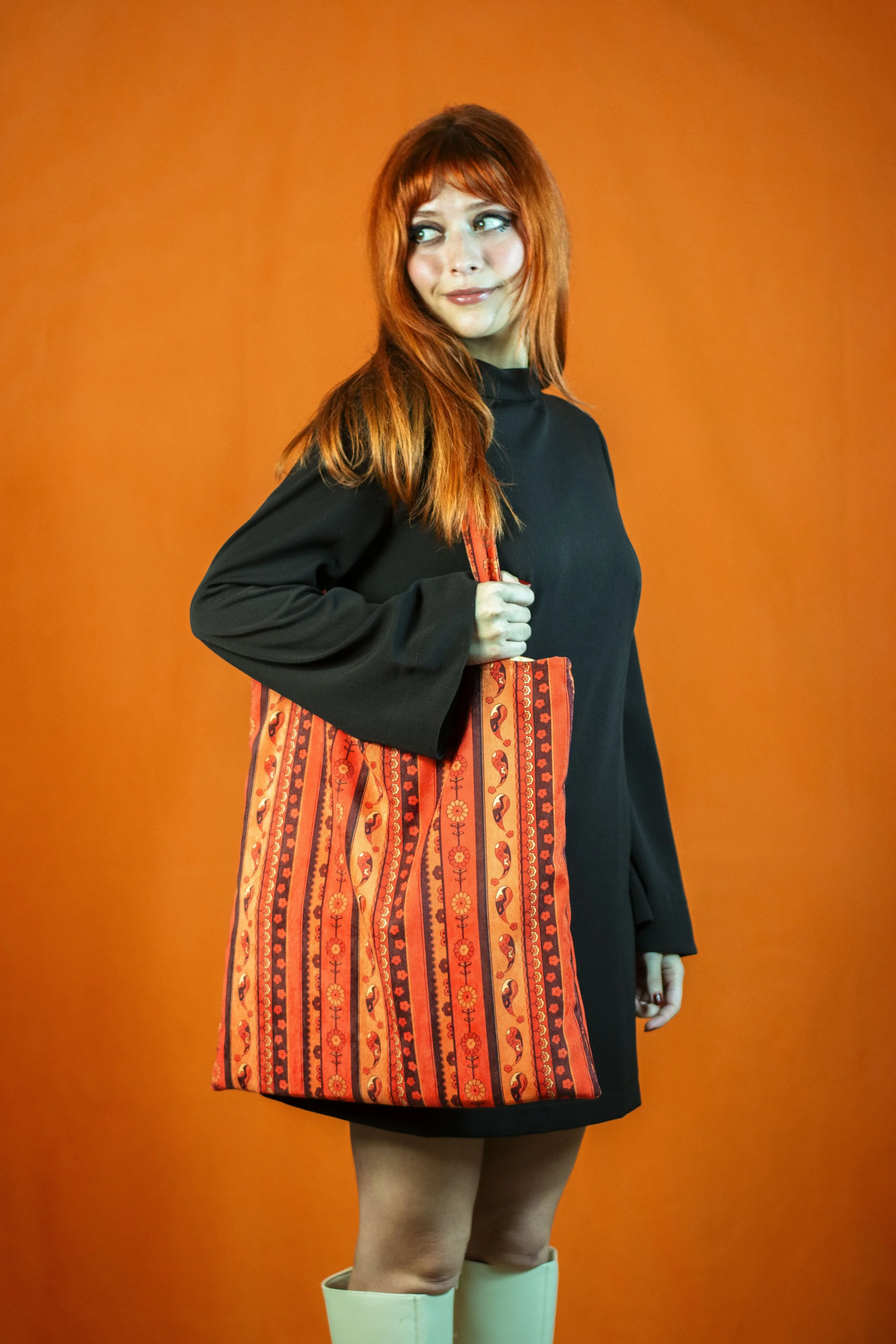 Flower Stripes Tote Bag