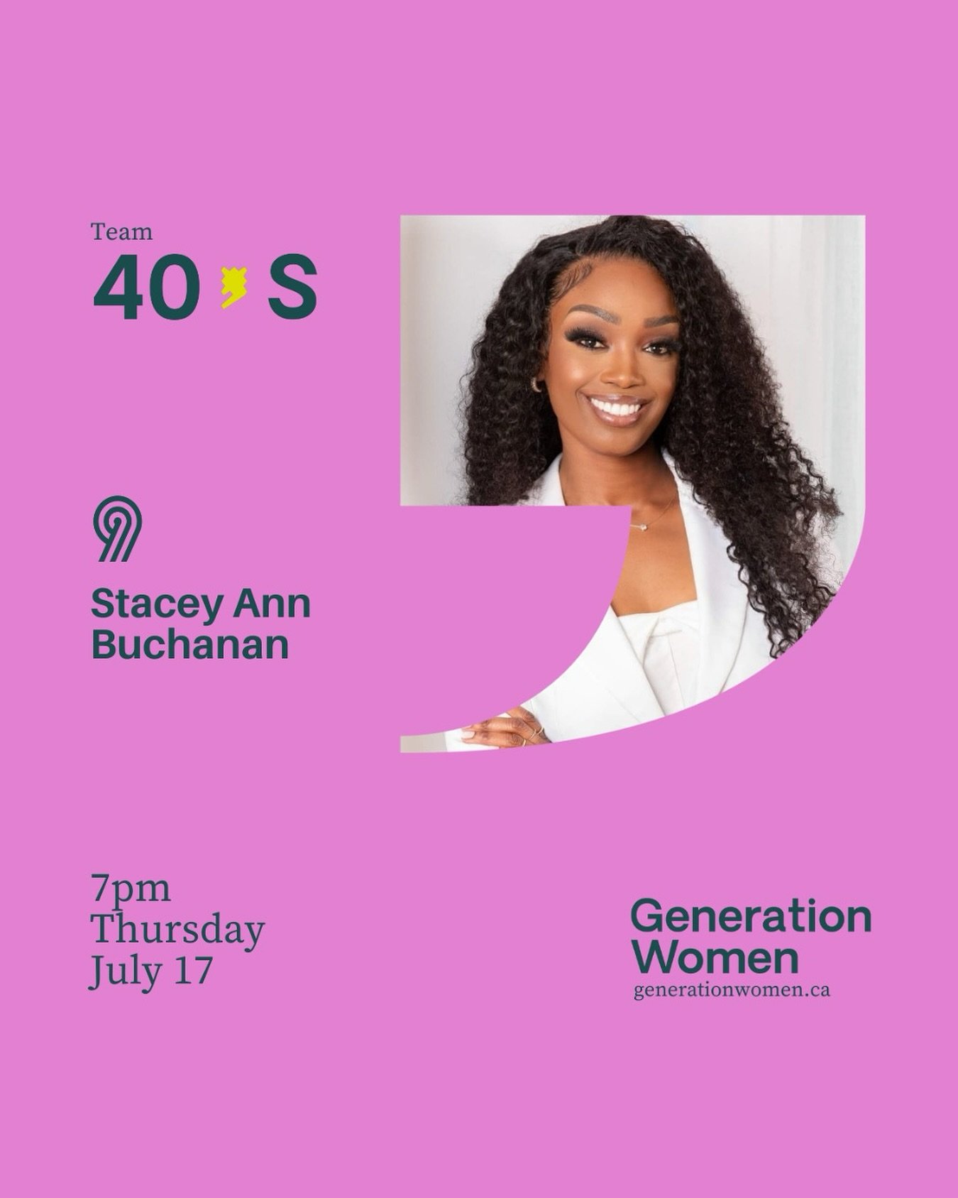 Meet Team 40s: Stacy-Ann Buchanan ✨

Stacy-Ann is a storyteller, filmmaker, author, and mental health advocate whose work is changing how we see the world &mdash; and how we see ourselves.

She made Canadian history with her groundbreaking documentar