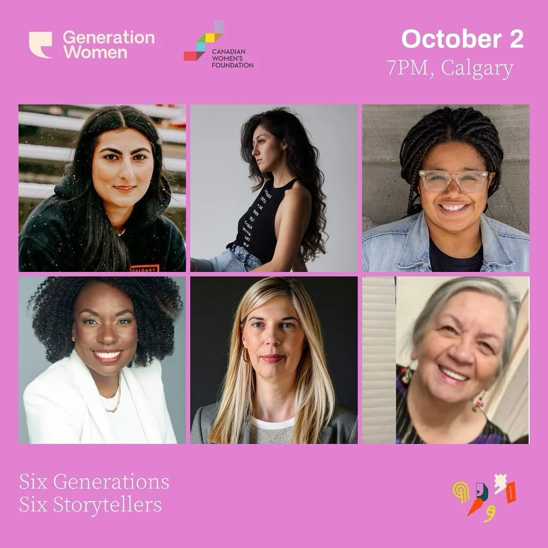 Welcome Team 80&rsquo;s to our Calgary lineup&hellip;
Elder Linda Johnson 

✨ Calgary, we&rsquo;re here! ✨

Join us this Thursday for Generation Women&rsquo;s very first show in Alberta&mdash;an evening of powerful storytelling that bridges generatio