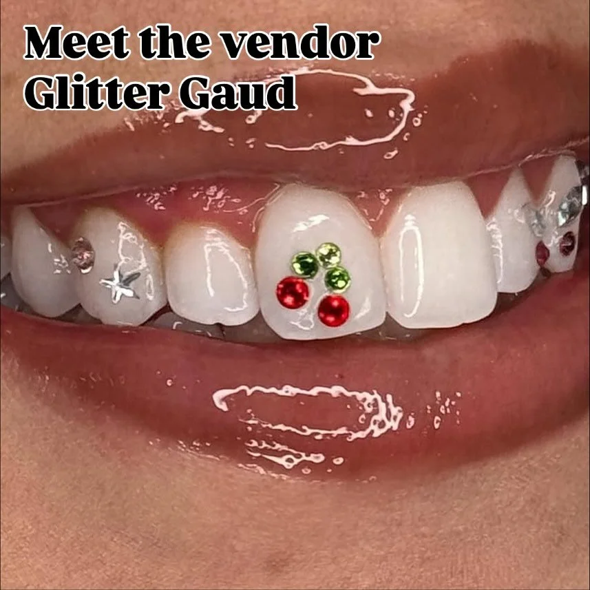 Glitter Gaud is popping up at our vendor market for Generation Women&rsquo;s 3-Year Anniversary! 💎✨

She&rsquo;ll be onsite doing tooth gems yes, actual sparkle for your smile. 

Kirstin and I already got ours (obviously) so if you want to match our