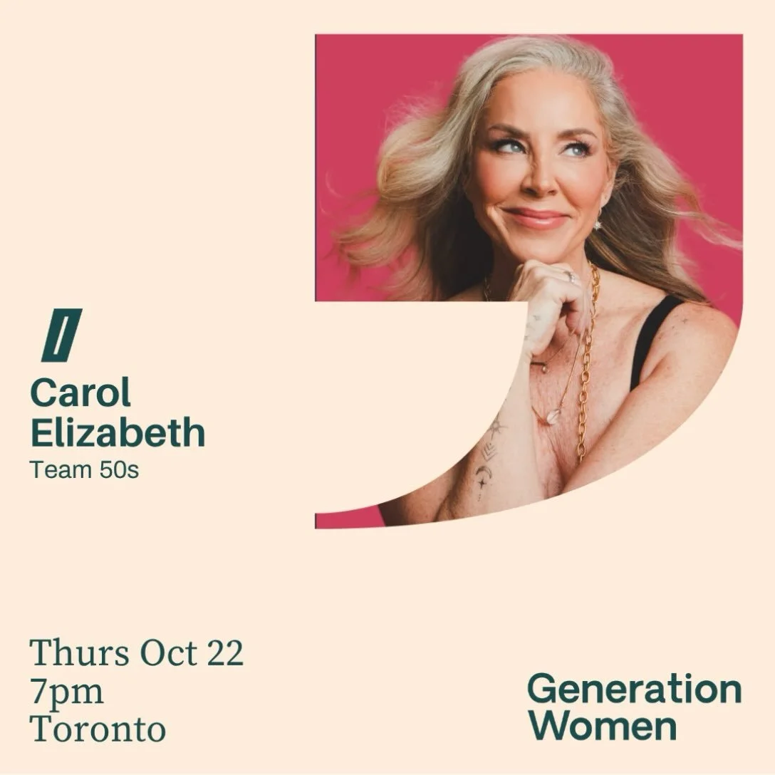 🔥 MEET TEAM 50s: CAROL ELIZABETH! 🔥

Author. Transformational coach. Storyteller. And a woman who knows a thing or two about having the audacity to take up space.

Carol Elizabeth is bringing her voice, her wisdom, and her story to the Generation W