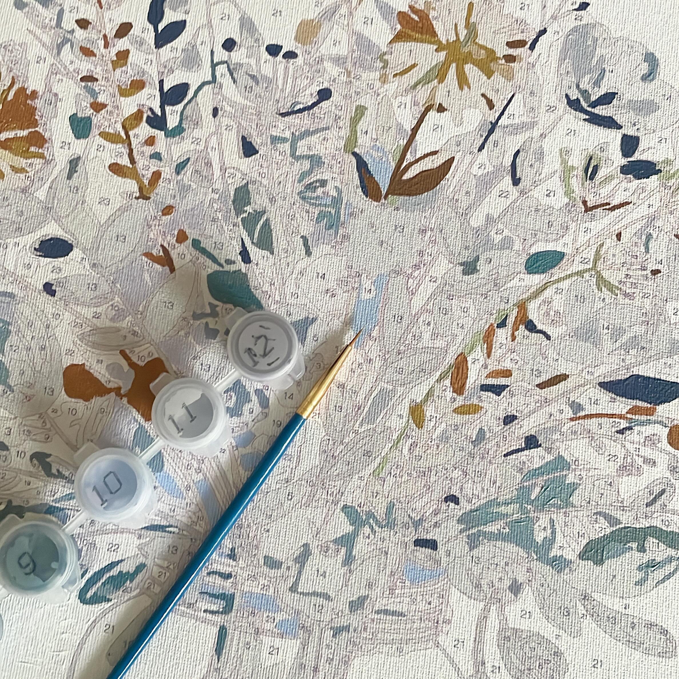 Earlier this summer I wrote about mental boundaries and how it&rsquo;s tough to not think and talk about work. Behold, here is one of my best strategies for not thinking about work. Filling in these tiny paint by number spots just calms my brain when