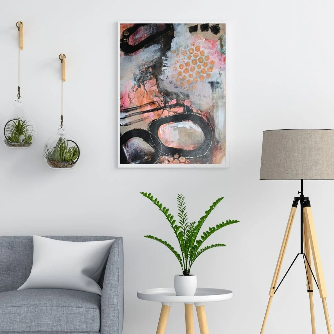 This painting was created in my art journal. A place where nothing is meant to be finished - only honest.

It started as a response to a moment, layering, marks, colour, just following my intuition. Some of my favourite paintings are the ones from my