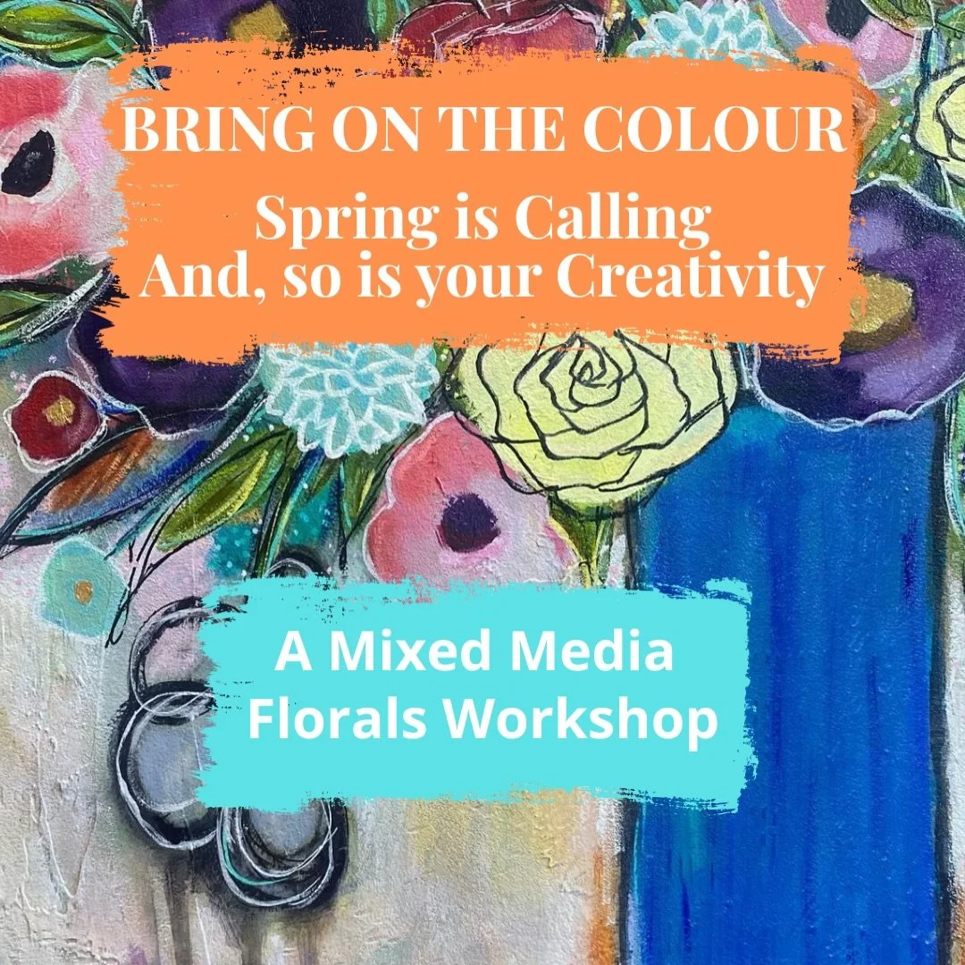Warmer days will be here soon and we&rsquo;ll begin to see signs of Spring. 

Let&rsquo;s get inspired for Spring through art!

Join me for a late-winter workshop that&rsquo;s all about FLOWERS 🌺.

I&rsquo;m offering a Mixed Media Florals Workshop o