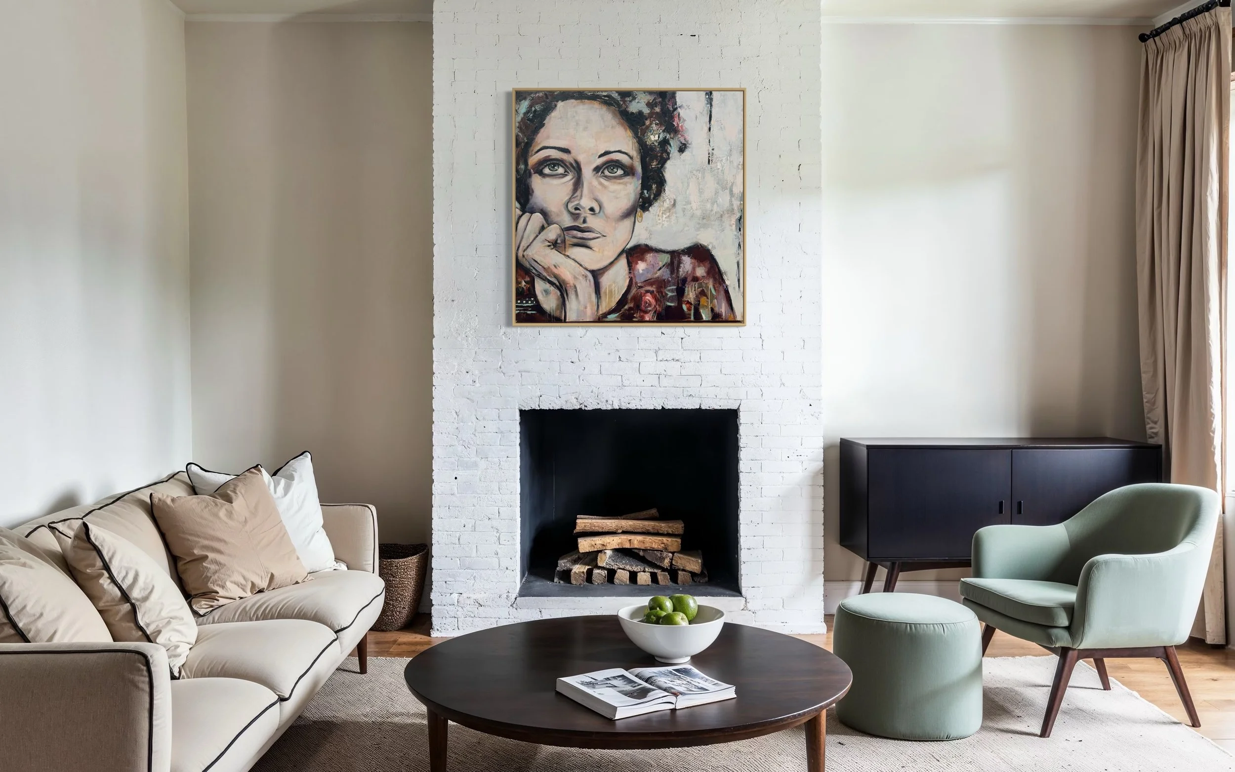 Contemporary Portrait Art by Jenn Best | Spiritual Contemplation