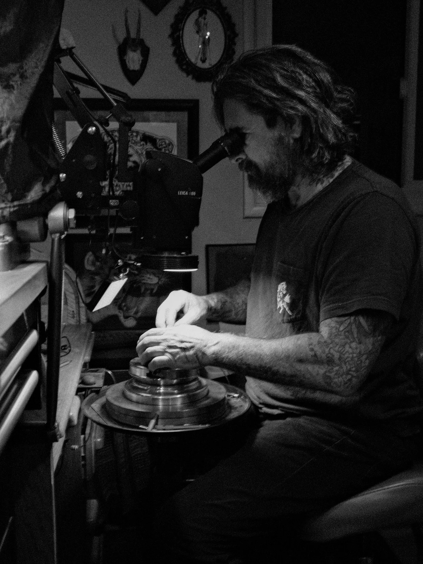 The beginning and end of last week, I happened to have two titans of tattooing, hanging out and cutting metal at my place. Just coincidence that they both came up the same week.
Such an honor to be around these inspiring guys.
@robertatkinson_tatto