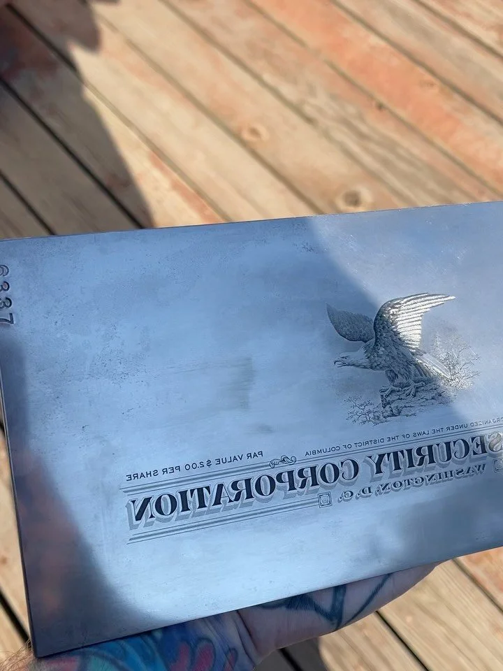 Sooooo, 

I got one of the coolest presents in the mail from my homie @street__play . For those that know me, know I LOVE banknote engraving. He unknowingly opened Pandora&rsquo;s box getting me this. This is now one of my favorite things I own. 

Th