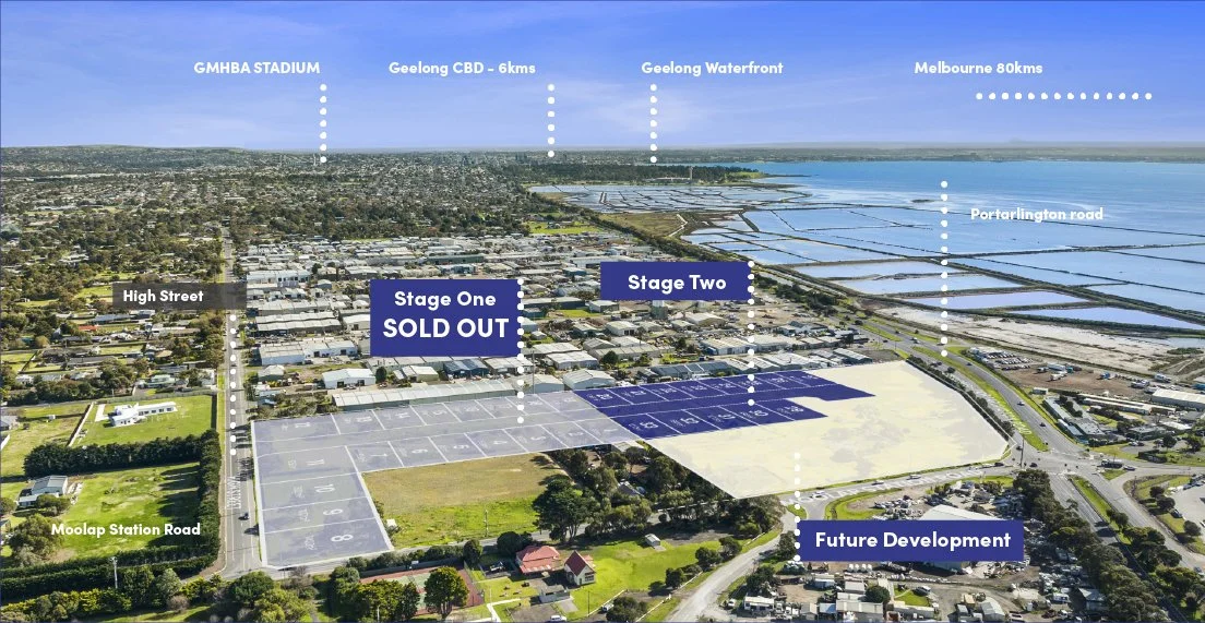 Prime industrial lots just six minutes from Geelong’s CBD. — Salt88
