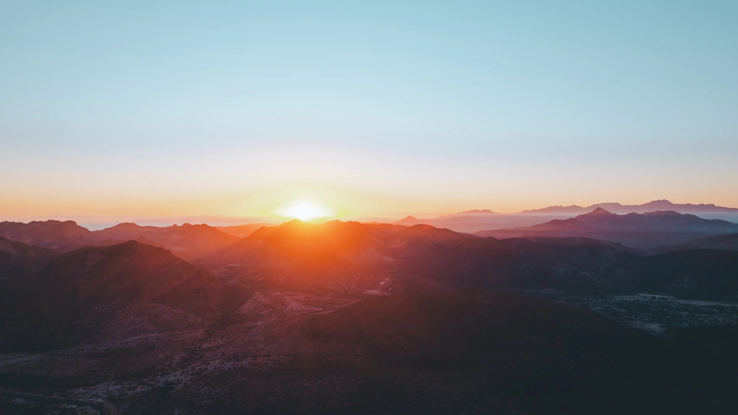 Montañas de Baja California Sur, México.
