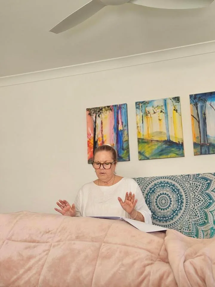 Kym doing Reiki live