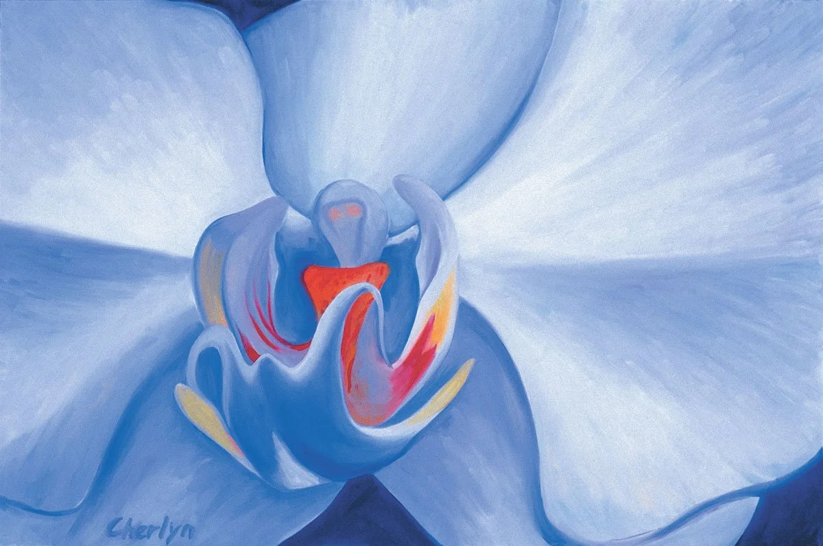 White Orchid, 30x40, Sold