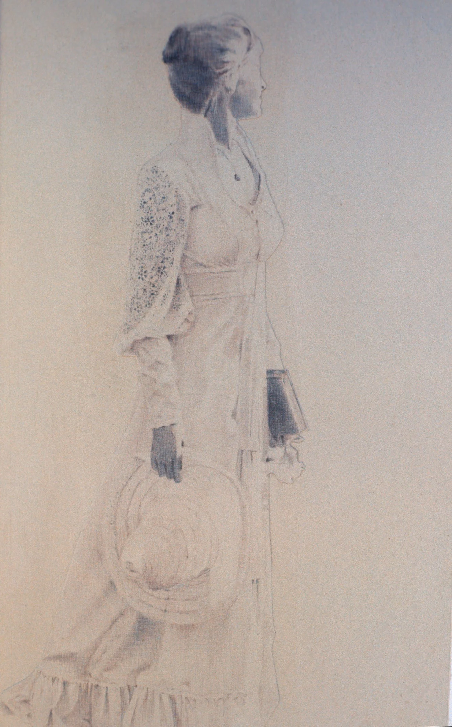 Self Portrait Colored Pencil, age 15