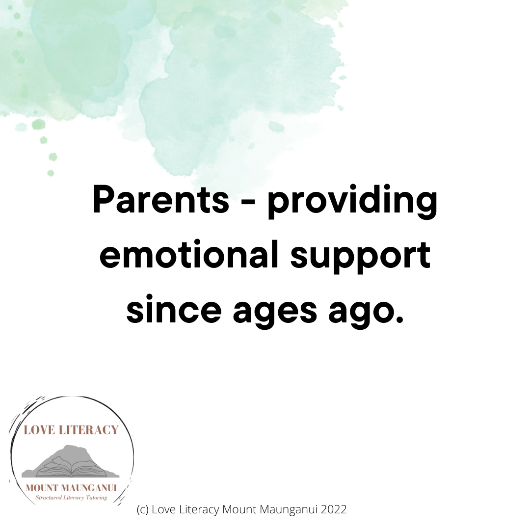 Parents - providing emotional support since ages ago.