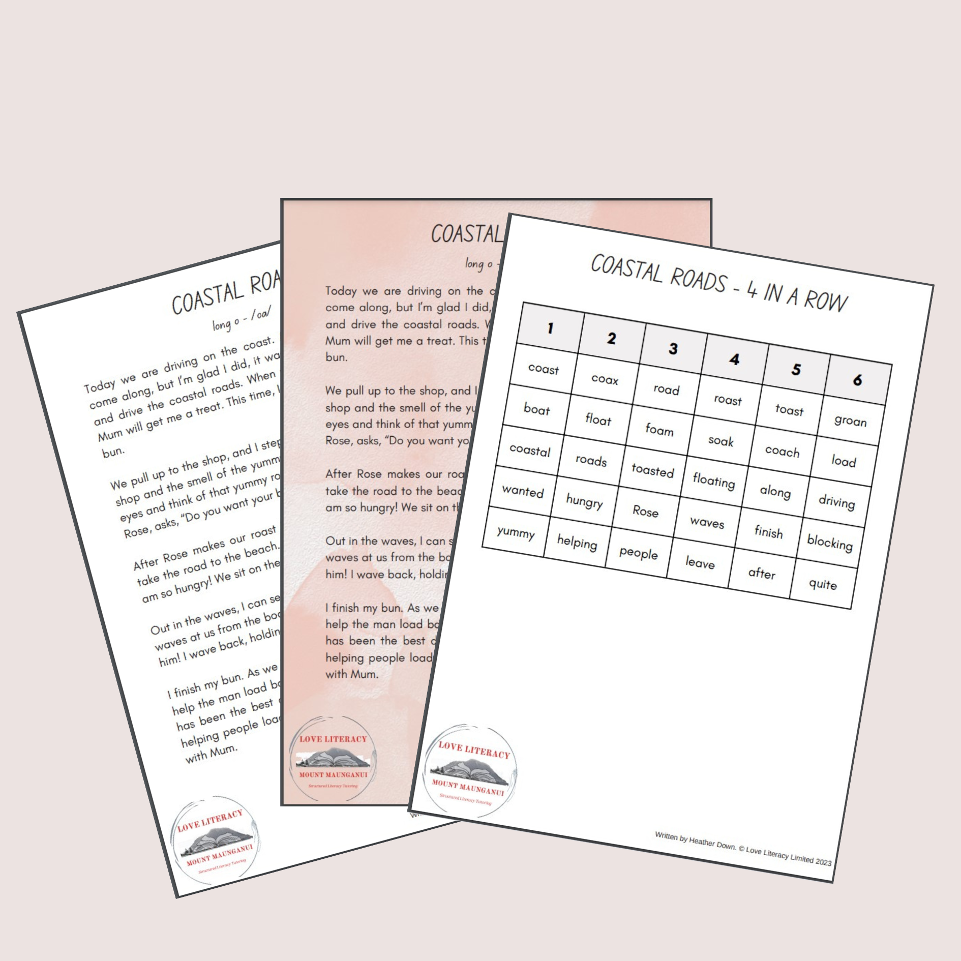 Coastal Roads - long o /oa/ reading passage