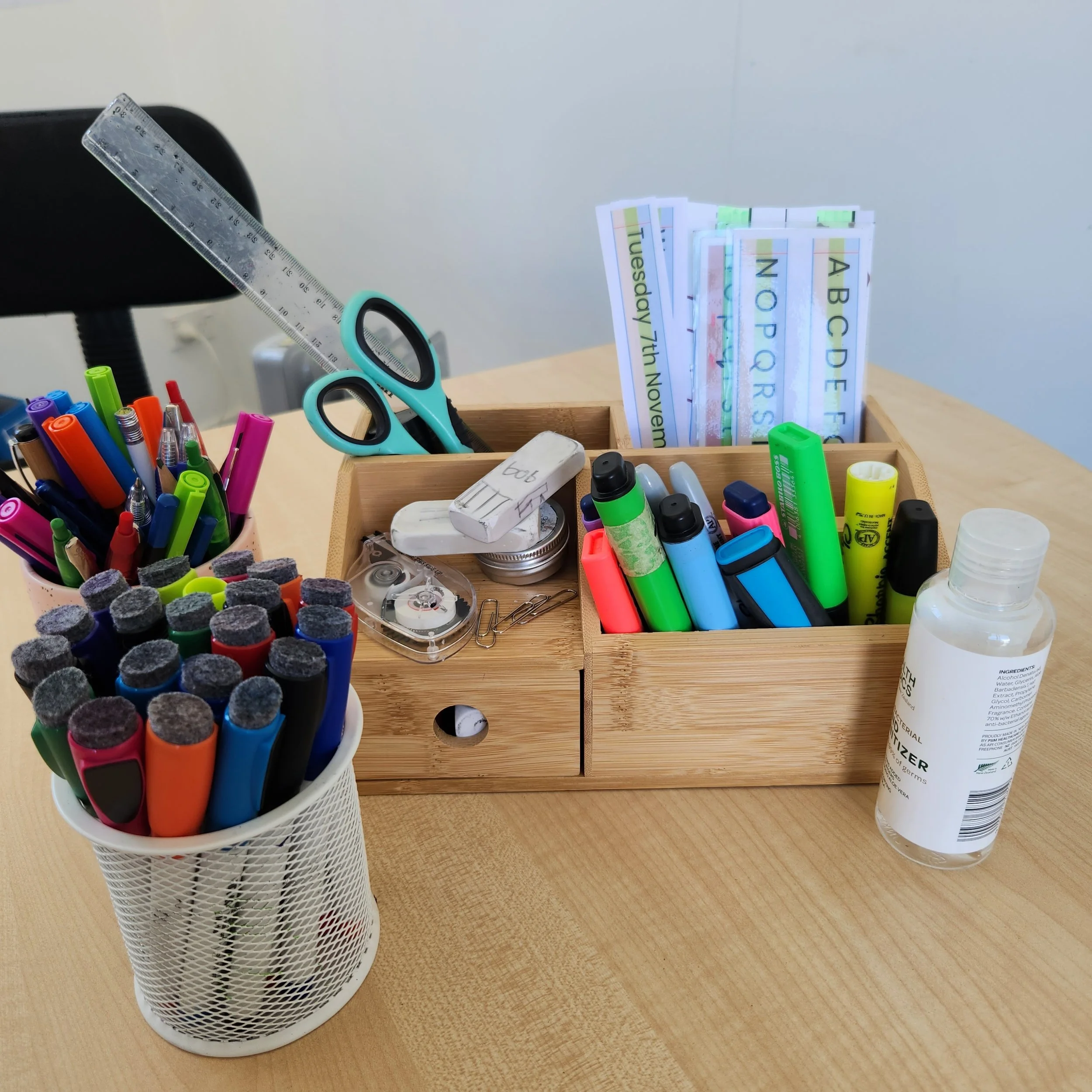 What is on my tutoring desk?