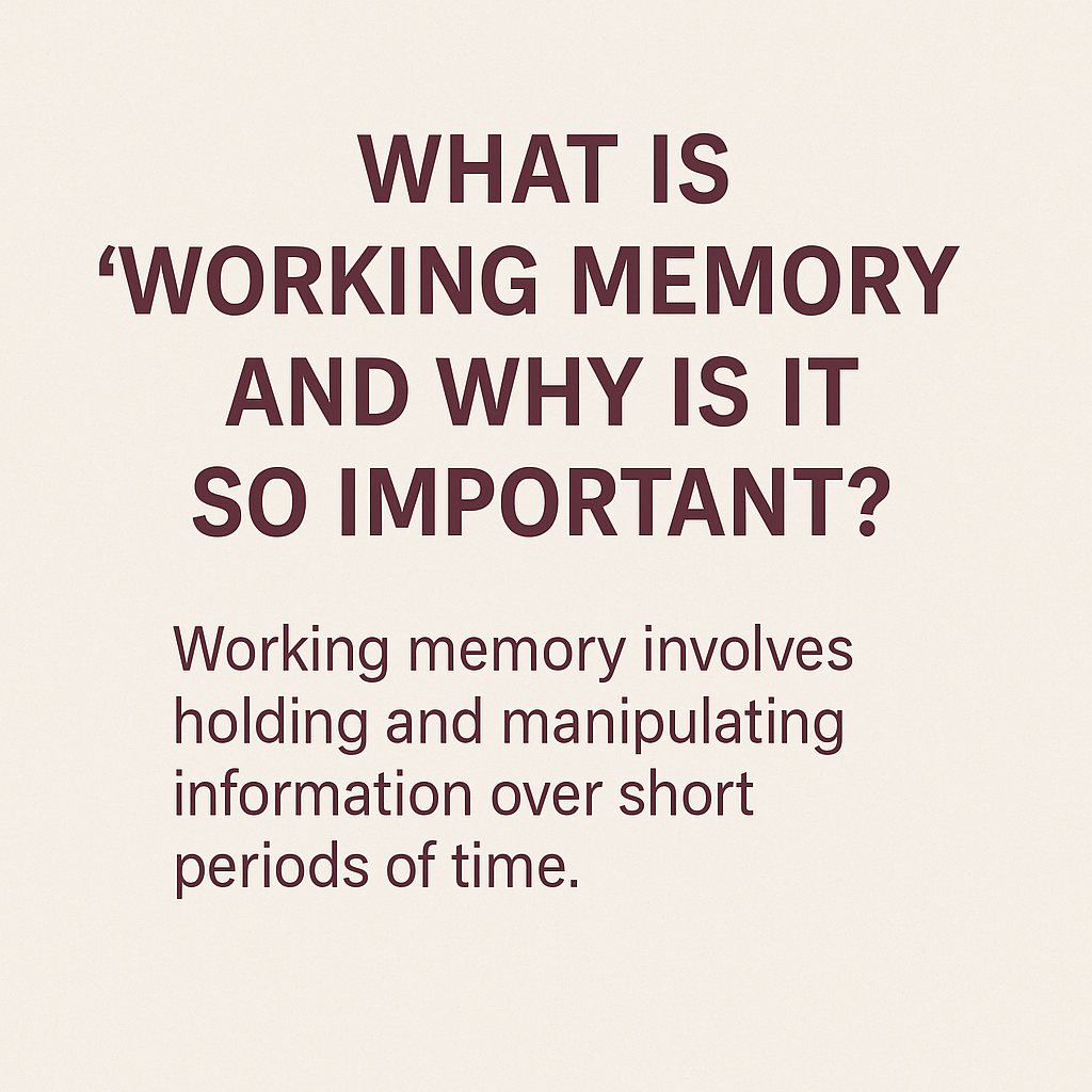 The Role of Working Memory