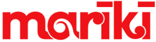 Logo with the word 'marki' in red text on a white background