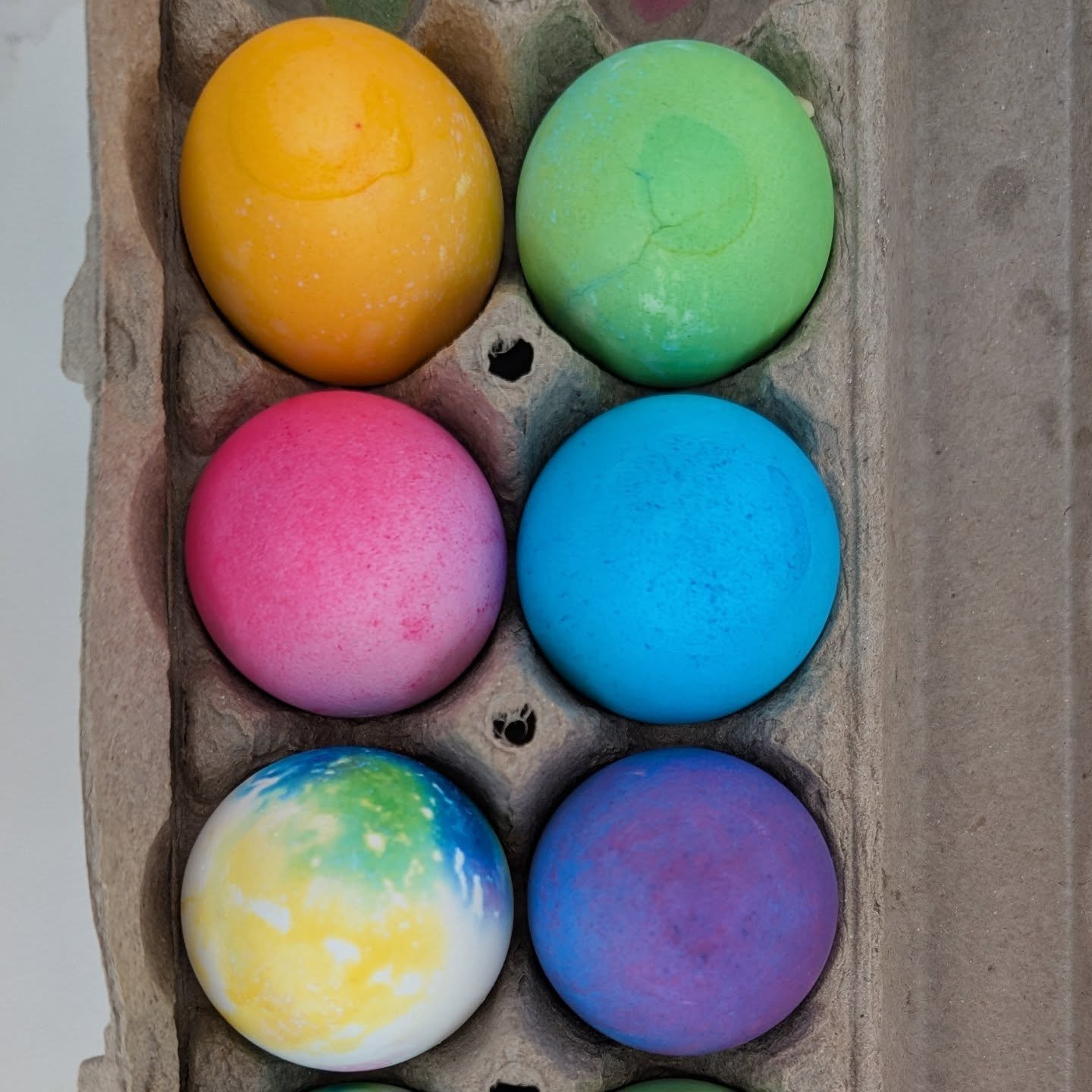 Happy Easter! What color do you want to be? 🥚💙🩷💚💜🩷🥚
