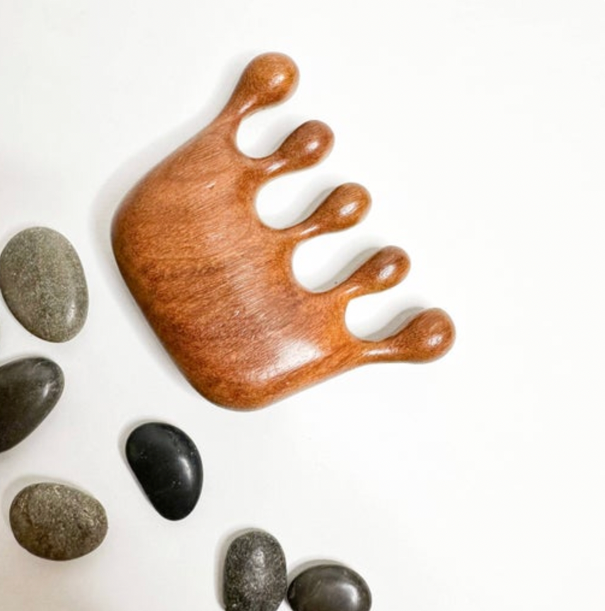 Scalp Massager - Natural Sandalwood