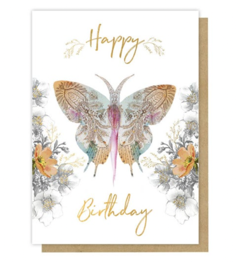 Greeting Card - Paisley Butterfly