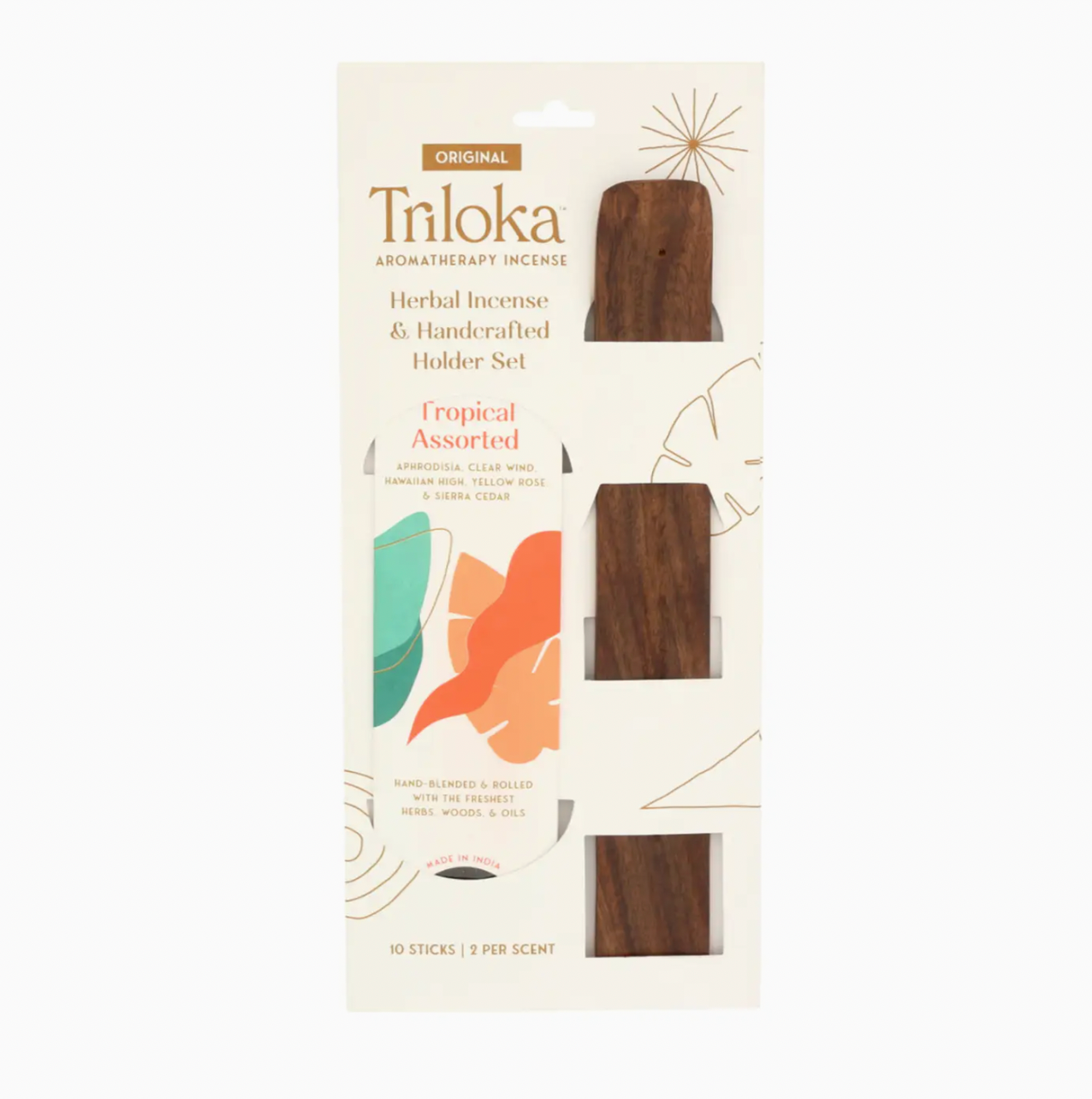 Triloka Incense & Holder Gift Set