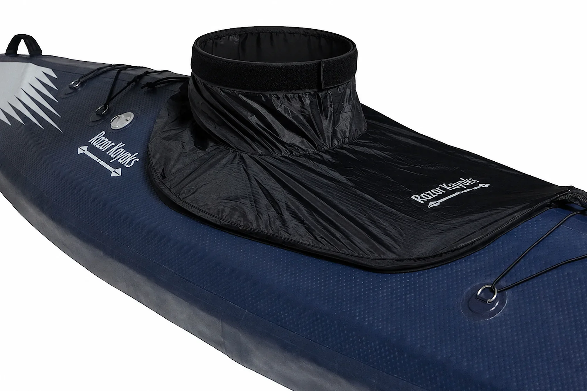 Spray Skirt on kayak Completed.webp
