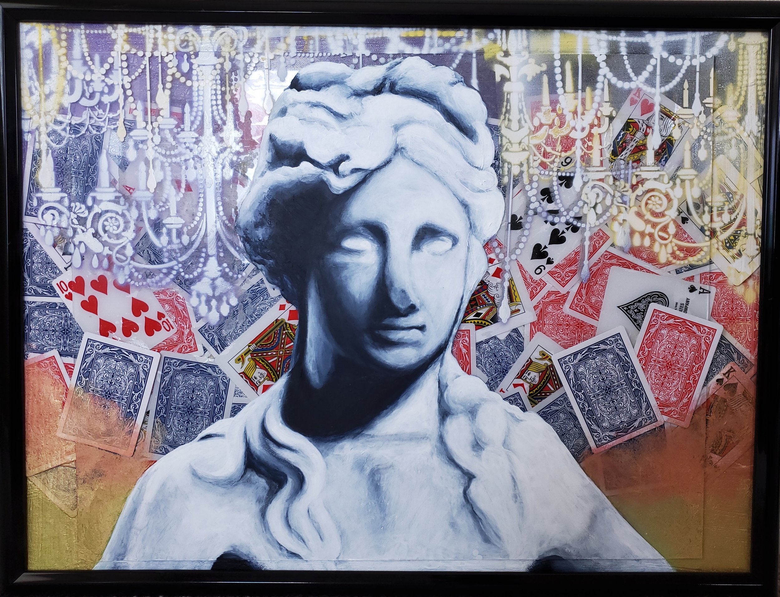 "Luck Be A Lady" - Original Acrylic -"11x14"- 2022