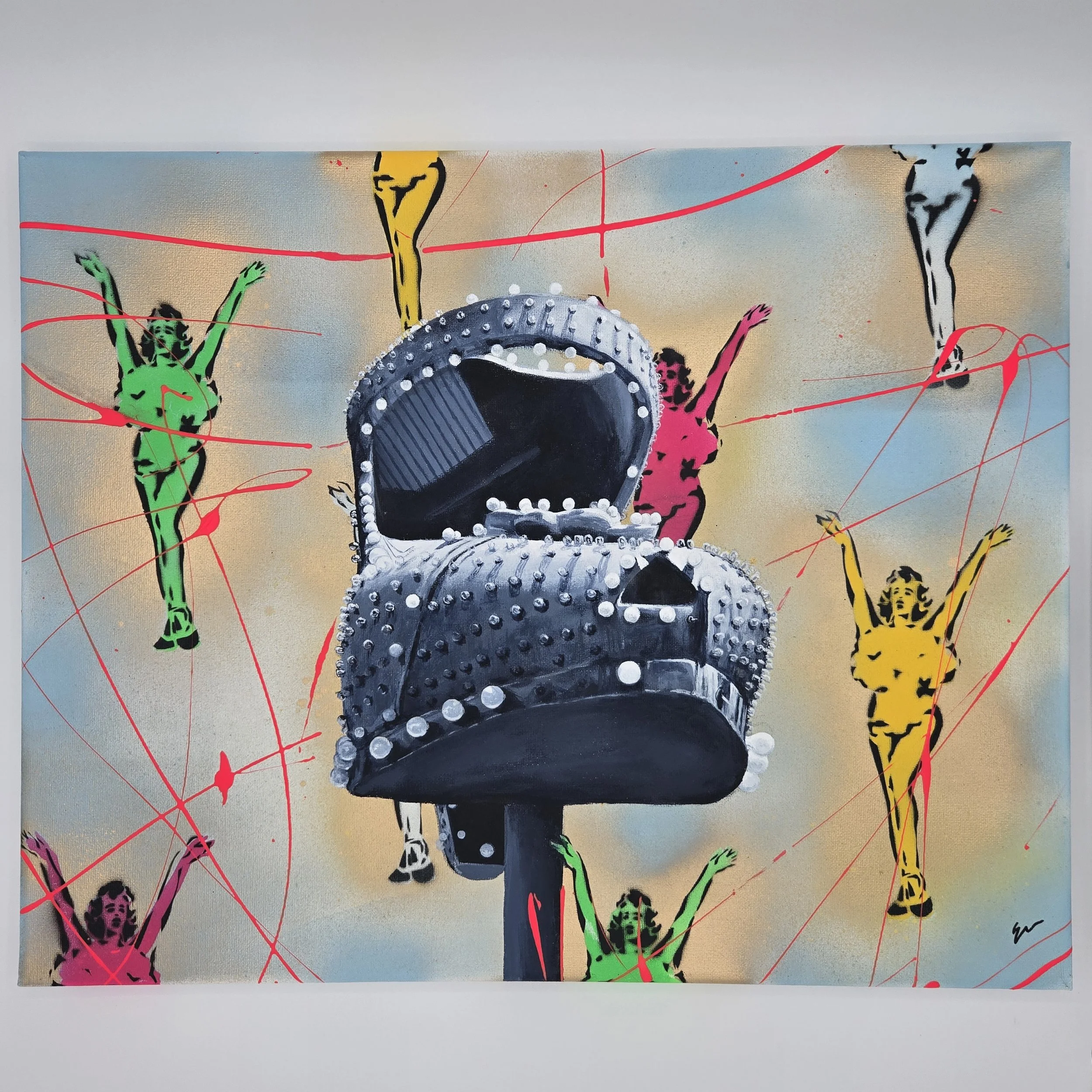 "The Bomb" - Original Acrylic on Canvas - 16" x 20" - 2026 - Erika Muecke