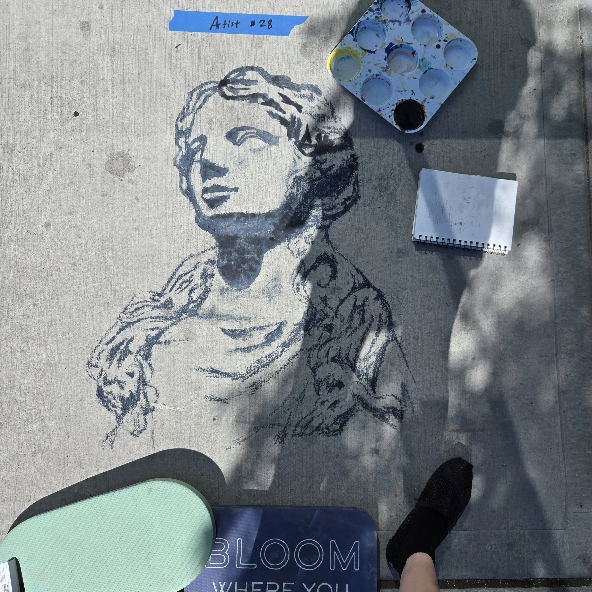 The Beginning of the day outside Republic Goods on Main Street