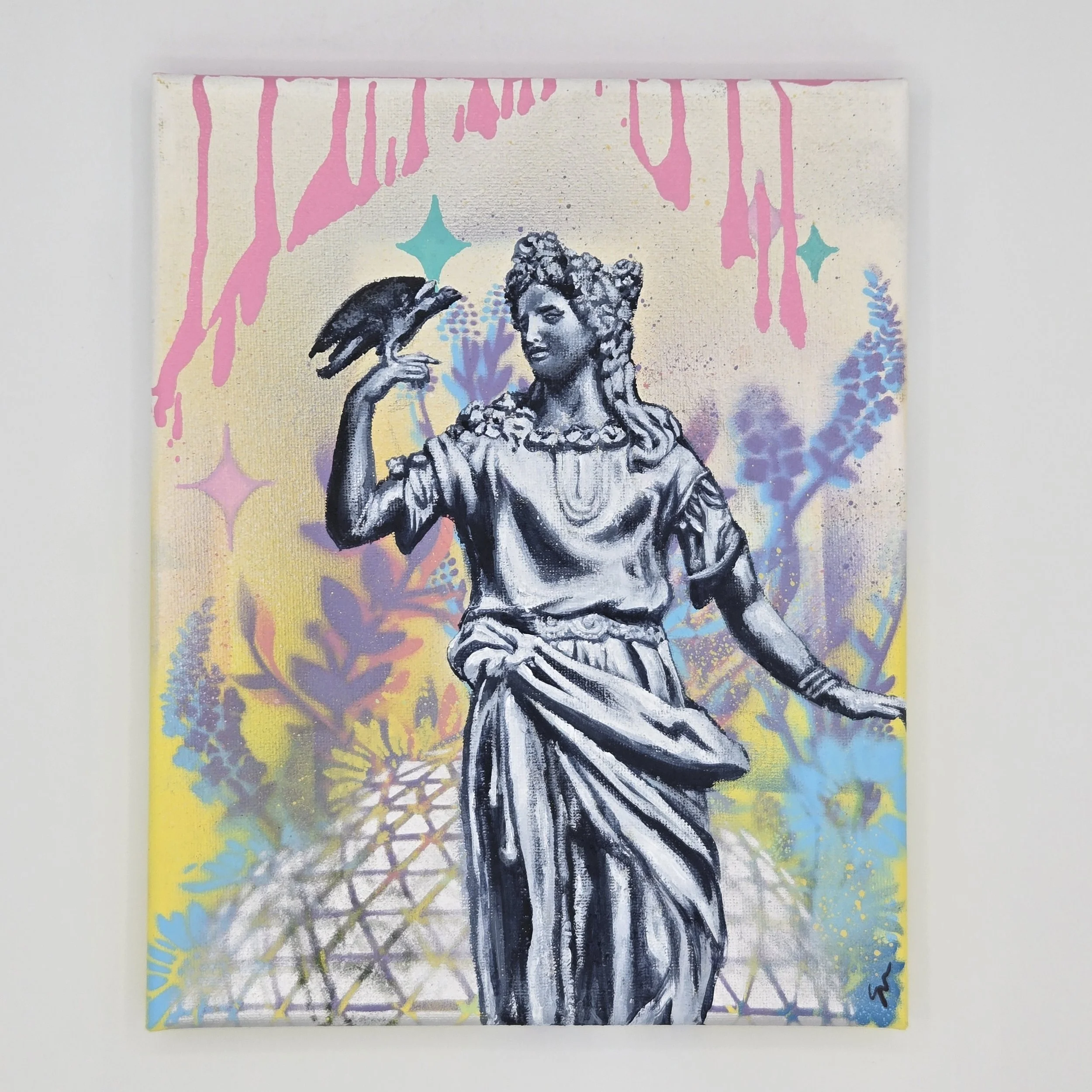 "Freya" - Original acrylic on canvas - 8" x 10" - 2025 - Erika Muecke