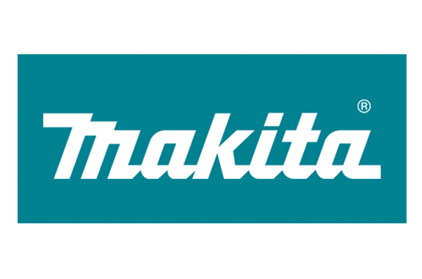 Makita logo on a teal background