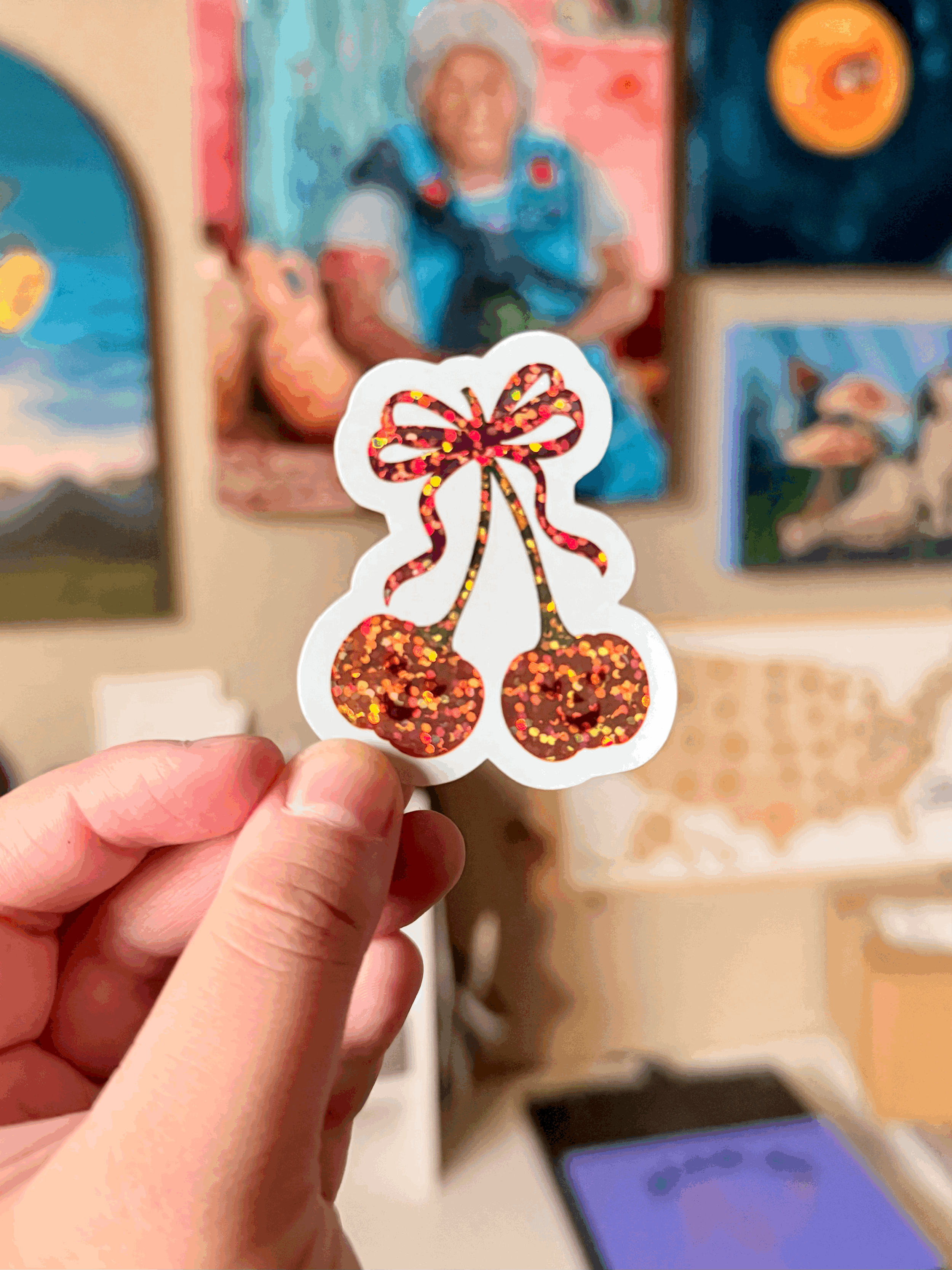 Spooky Cherries Sticker