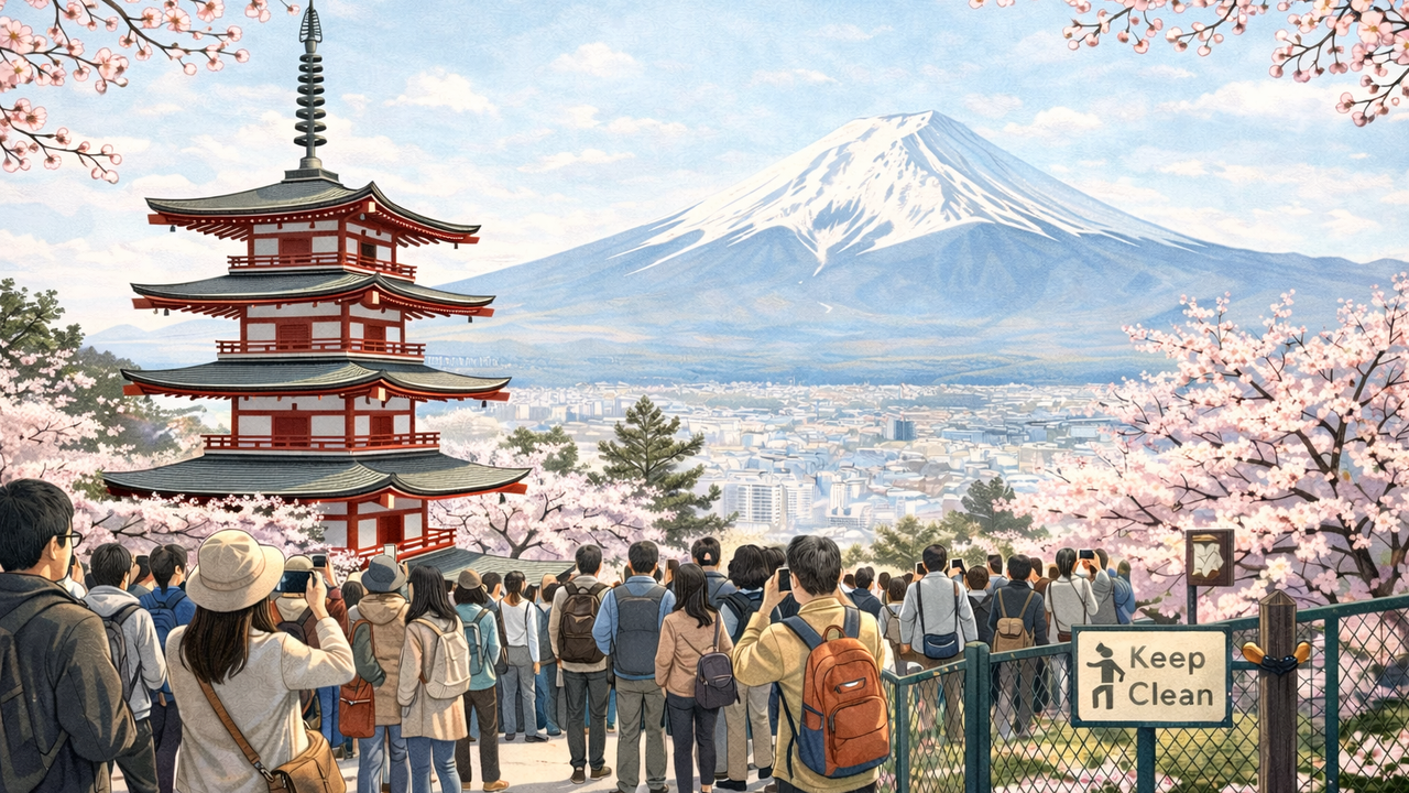 Japan tourism adds overtourism curbs as spring crowds surge