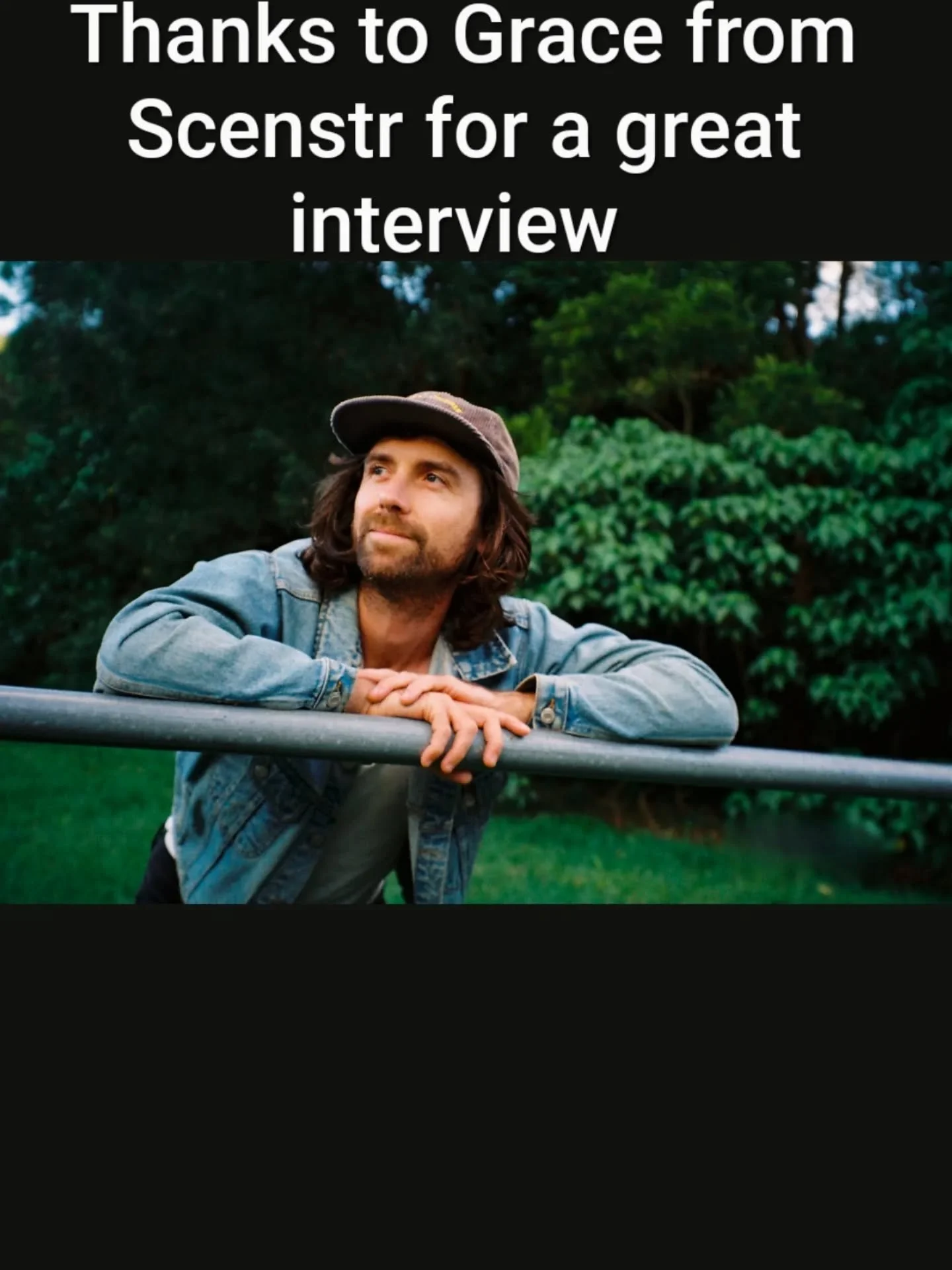 Had a lovely interview with @sto.nes.theartist from @scenestr