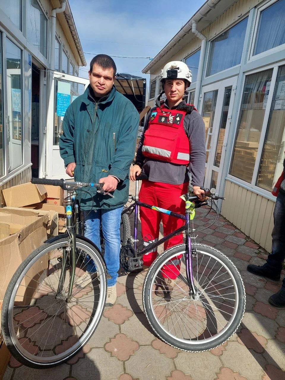 Kherson Red Cross with bikes