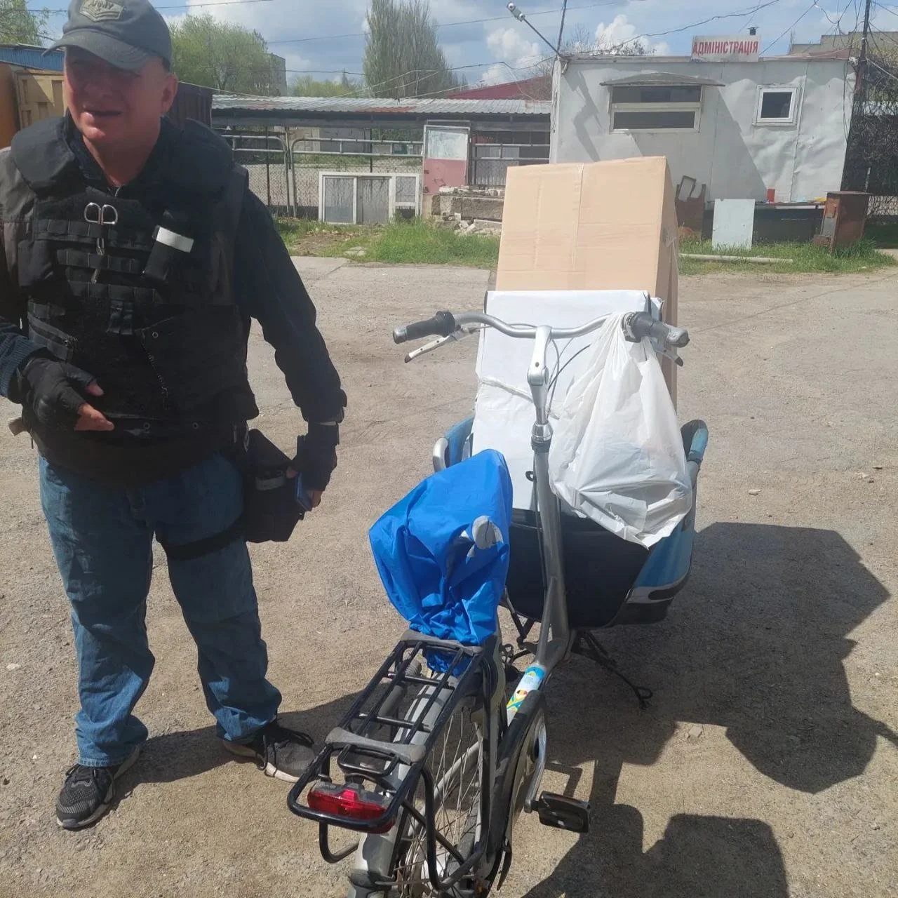 Cargo bike in Kherson - Bikes4Ukraine