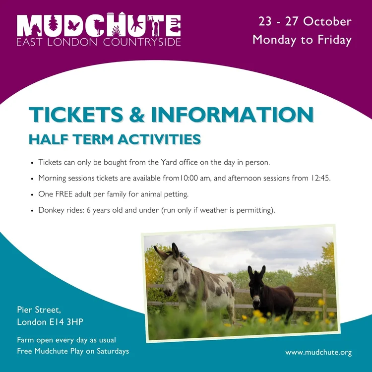 October Half Term Activities | Mudchute Park and Farm