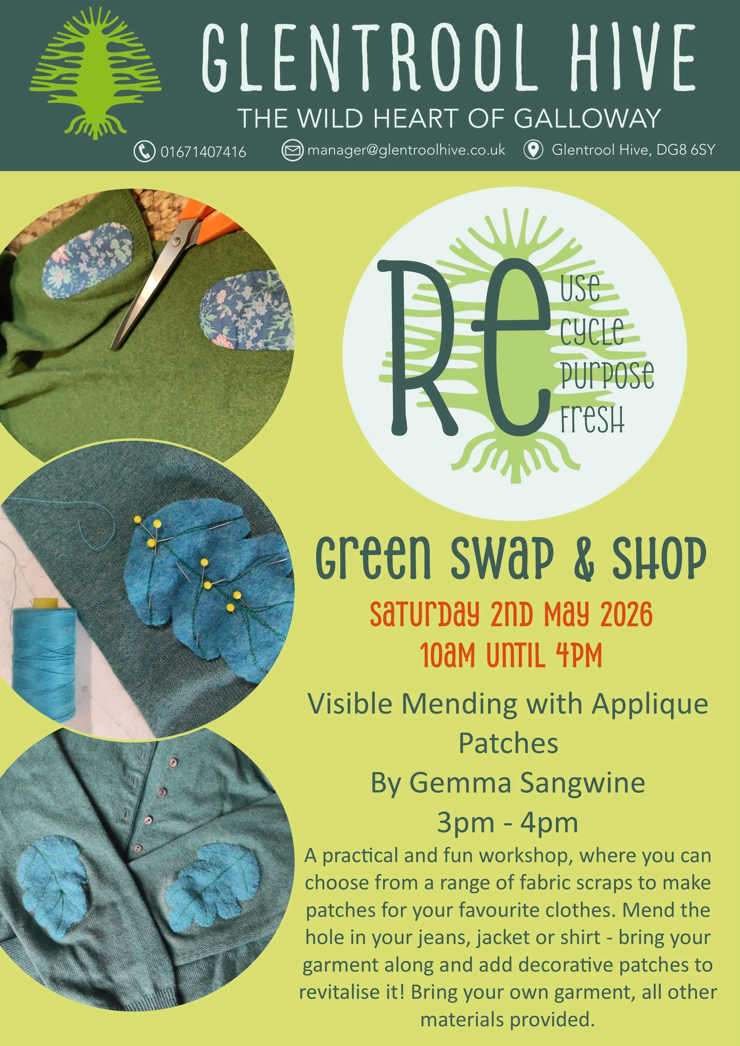 Visible Mending with Applique Patches