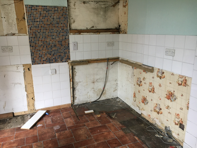 Kitchen Area Before